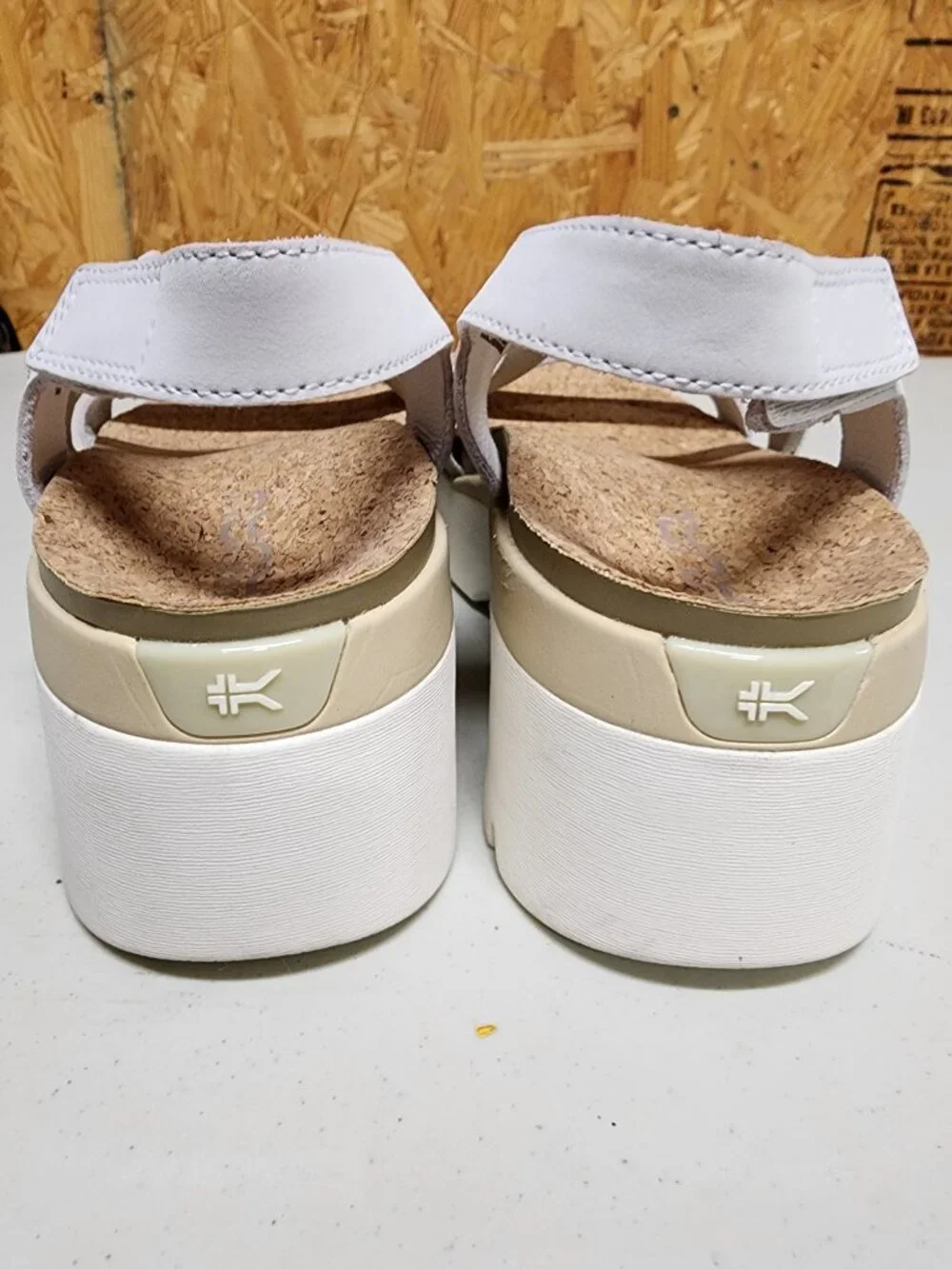 KURU White Platform Sandals